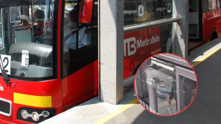 Un hombre se desplomó y murió dentro del Metrobús Indios Verdes, en la CDMX