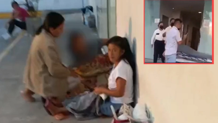 Mujer da a luz a fuera de hospital