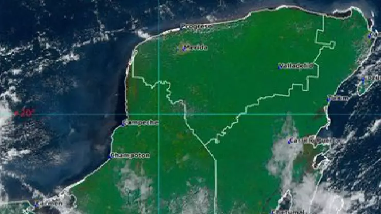 Las lluvias se harán presentes en algunas zonas de la Península de Yucatán