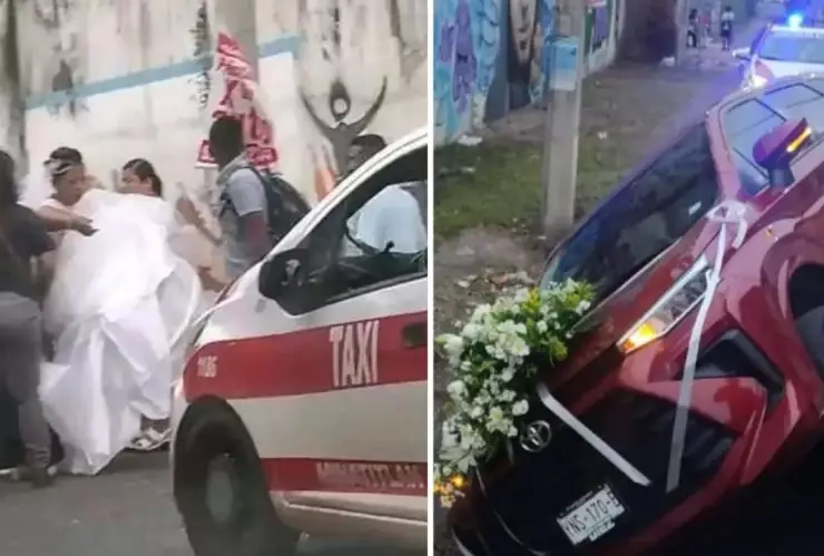 Novia se accidenta en Veracruz