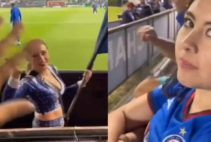 Captan a aficionado grabando a edecán