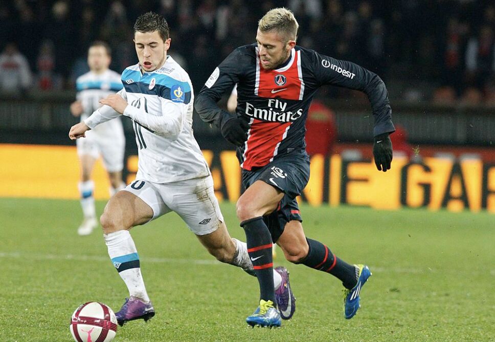 Eden Hazard y Jérémy Ménez