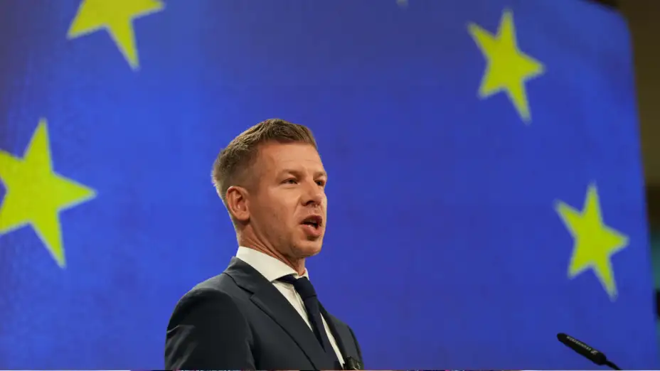 El primer ministro húngaro Peter Magyar en Bruselas, el 29 de mayo del 2026.