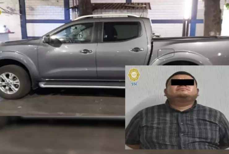 Detienen en CDMX al ladrón de una camioneta en Morelos; GPS ayudó a ubicarlo