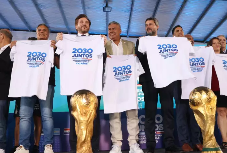 Argentina, Chile, Paraguay y Uruguay presentaron de forma oficial su candidatura conjunta para organizar el Mundial de 2030.