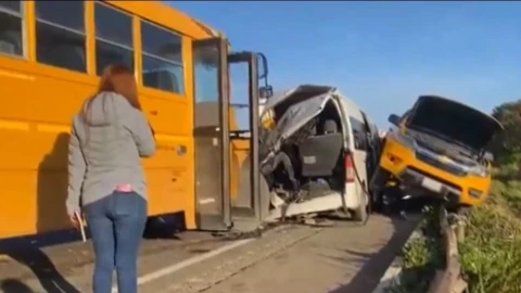 La circulación vehicular estuvo afectada por un momento. 