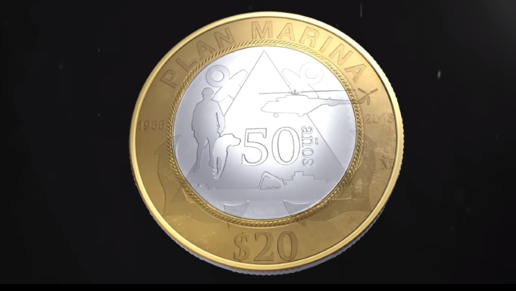 Moneda de 20 pesos del Plan Marina.jpg