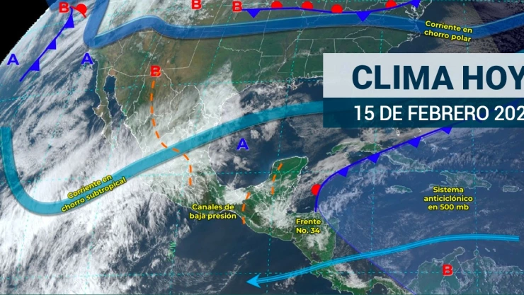 Clima en México hoy 15 de febrero de 2024