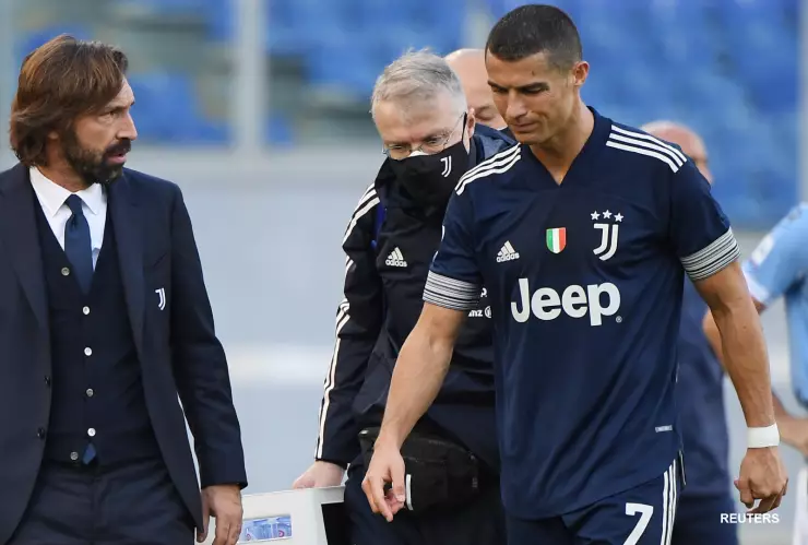 Cristiano Ronaldo y Andrea Pirlo