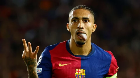 Raphinha celebra su hat-trick