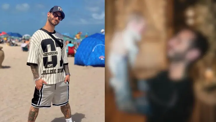 Rayito Así fue la fotografía que compartió cargando un bebé y diciendo que era padre.jpeg