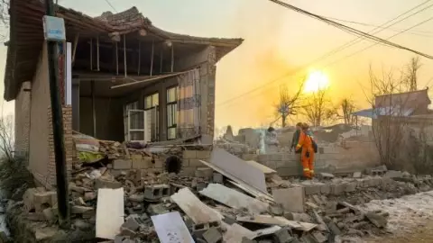 Terremoto en Gansu, China