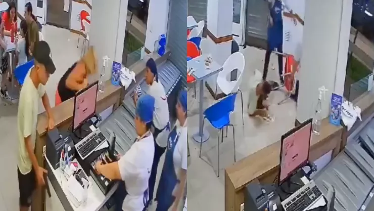 Hombre intenta robar una heladería; empleadas lo golpean y confiesa que lo hace por necesidad