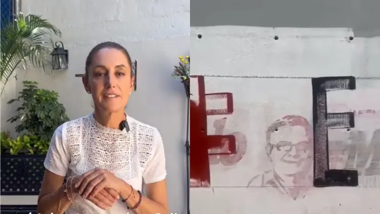 Claudia Sheinbaum pide retirar lonas y pintas a su favor previo a las encuestas