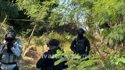 Crimen, acordonado, hallan restos humanos en Acapulco