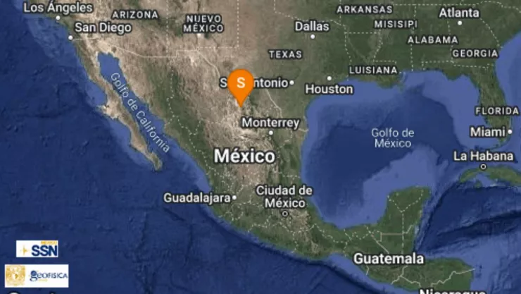 Registran sismo de 4.3 en Coahuila HOY 05 de junio 2025