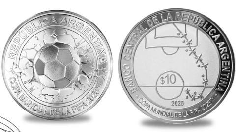 Moneda de 10 pesos Mundial 2026