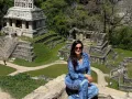 La también actriz visitó Palenque y recordó que hace 27 años fue por primera vez al turístico lugar, lo que le trae grandes recuerdos.