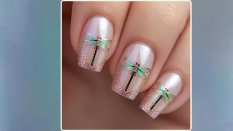 Libélulas con detalles brillantes