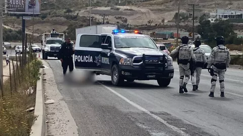 Encobijado en la carretera Tijuana-Rosarito