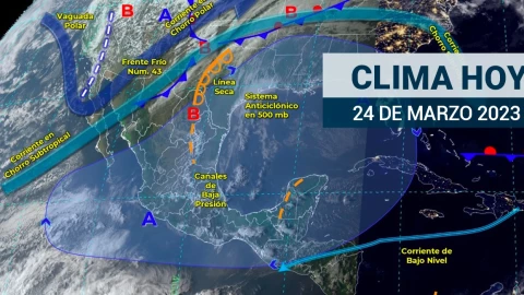 Clima en México 24 de marzo