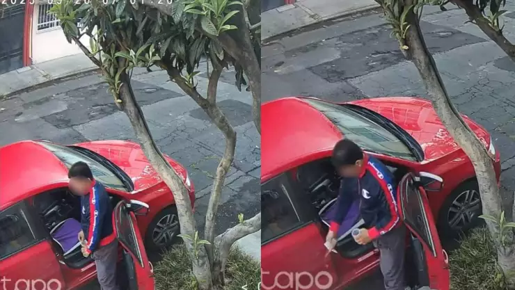 Taxista orina en la calle.