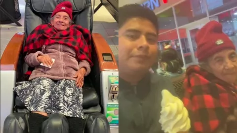 Joven y abuela tik tok