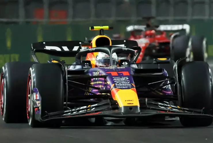 Checo P&eacute;rez en el Gran Premio de Las Vegas