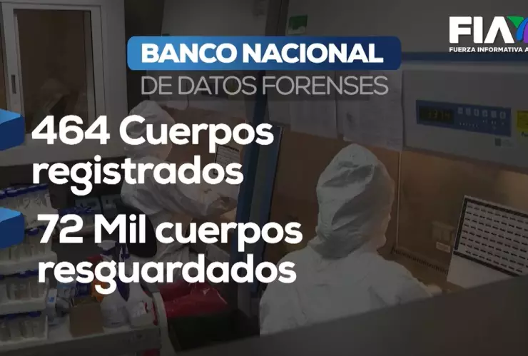 Los tristes datos del Banco Nacional de Datos Forenses: Solo 464 cuerpos registrados de 72 mil resguardados sin identificar