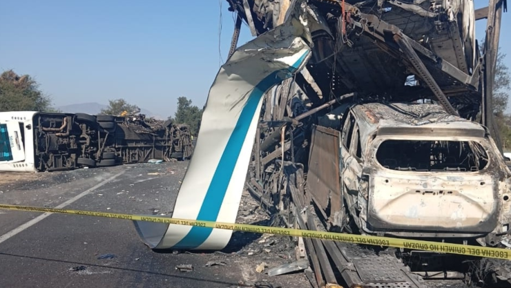 Accidente de autobús en autopista Occidente