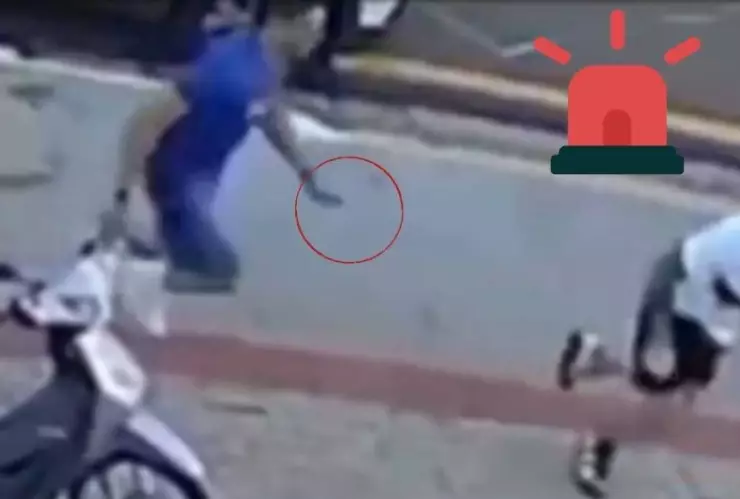 VIDEO FUERTE: Hombre acuchilla hasta la muerte a la pareja de su ex en Brasil; todo quedó en video 