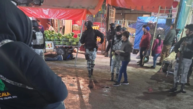 Tres ejecutados en ataque armado en Mercado de Abastos de Celaya