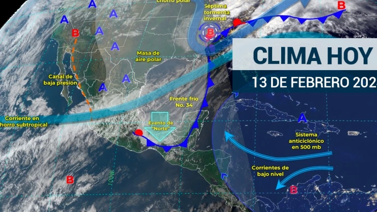 Clima en México hoy 13 de febrero de 2024