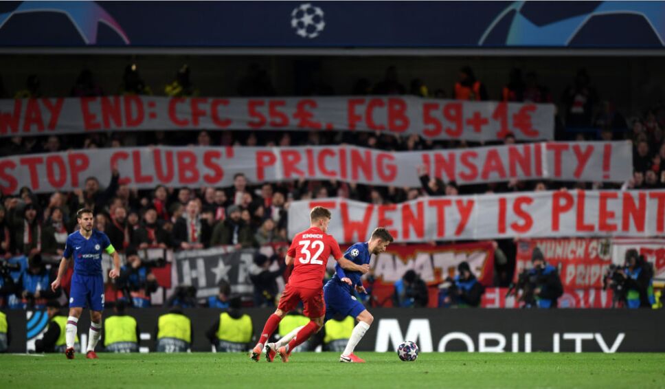 Afición del Bayern en Champions