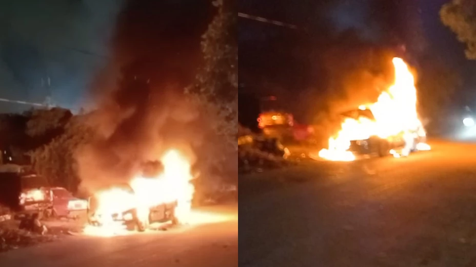 VIDEO: Captan el momento EXACTO en que se incendia un vehículo en la calle 56 Pte. en Cancún; esto se sabe