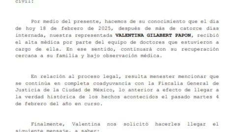 Valentina Gilabert sale del hospital tras agresión de Marianne ‘N’ y da sus primeras declaraciones.jpeg