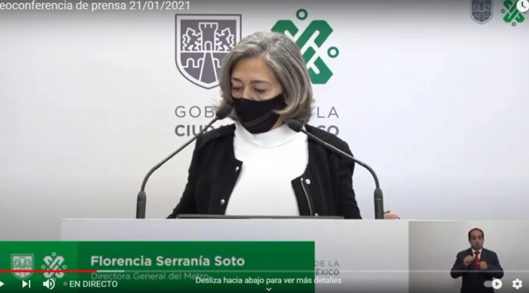 Florencia Serranía Soto, directora del Sistema de Transporte Público Metro, dijo que iniciaron los trabajos de desasolve.
