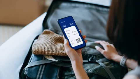 boleto de avión símbolo