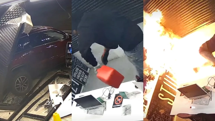 Hombre se incendia durante ataque a dispensario de cannabis en Michigan (VIDEO)