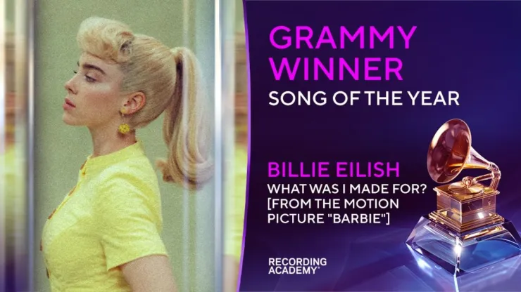 Billie Eilish gana en los Premios Grammys 2024 a la Mejor canción del año