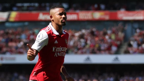 Gabriel de Jesus con la camiseta del Arsenal