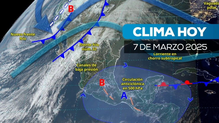 ¿En qué estados habría caída de nieve Clima hoy 7 de marzo en México