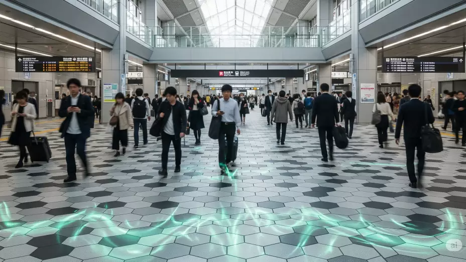 Japón convierte pasos en energía: la sorprendente tecnología que revoluciona Tokio