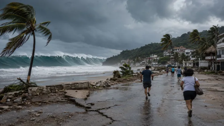Alerta de tsunami en las costas del sur de México tras sismo de 7.4 en Chiapas