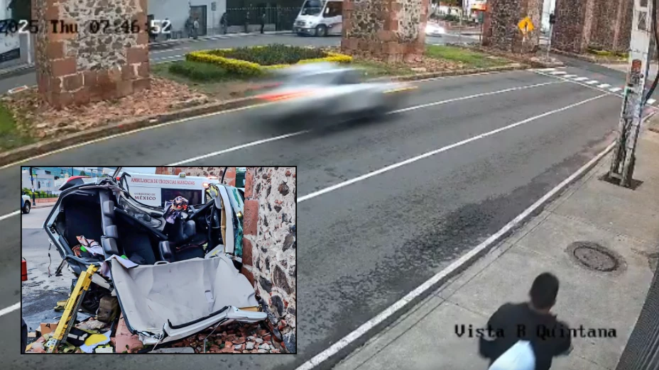 Accidente Calzada de los Arcos y Bernardo Quintana