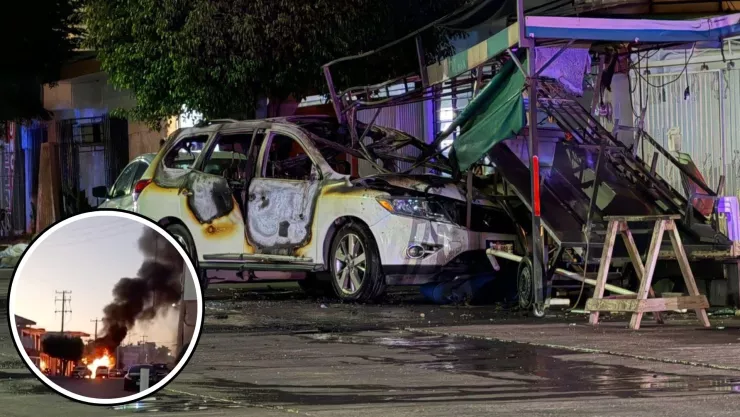 Prenden fuego a camioneta en la Jorge Almada.jpg