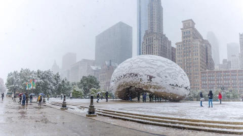 Nieve en Chicago