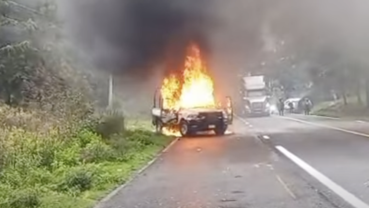 Patrulla incendiada