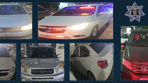 Los presuntos implicados andaban en vehículos con torretas, sin placas y equipados con equipo policial.