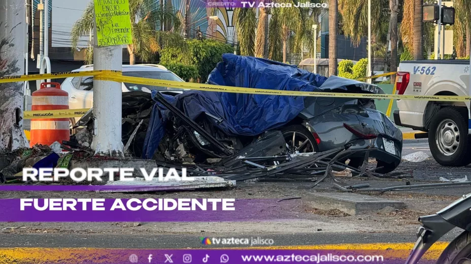 Accidente en los cruces de Mariano Otero y López Mateos deja una persona muerta